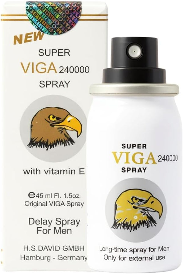 240000 Delay Spray for Men | Last Longer in Bed | 150 Sprays | Desensitizing for Premature Ejaculation PE | 45ml | Helps Prolong and Control Climax