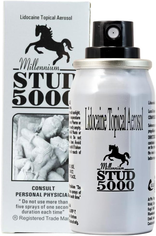 Millennium Stud 5000 Delay Spray for Men | Last Longer in Bed | 150 Sprays | Desensitizing for Premature Ejaculation PE | Helps Prolong and Control Climax