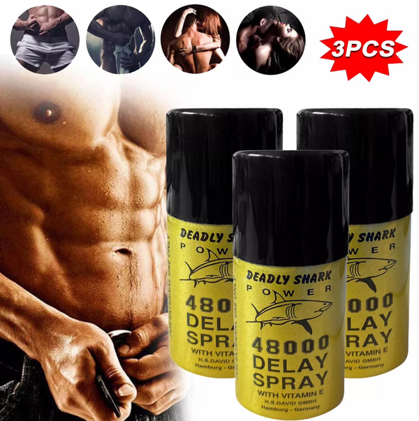 Deadly Shark Power, 48000 Spray for Men, 3 Pack